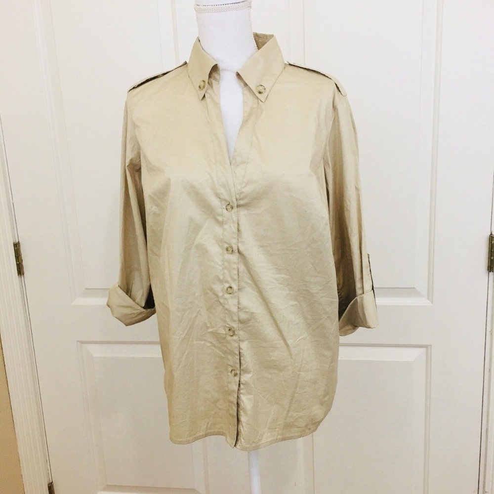 Michael Kors Women Shirt Size 14W Button Down